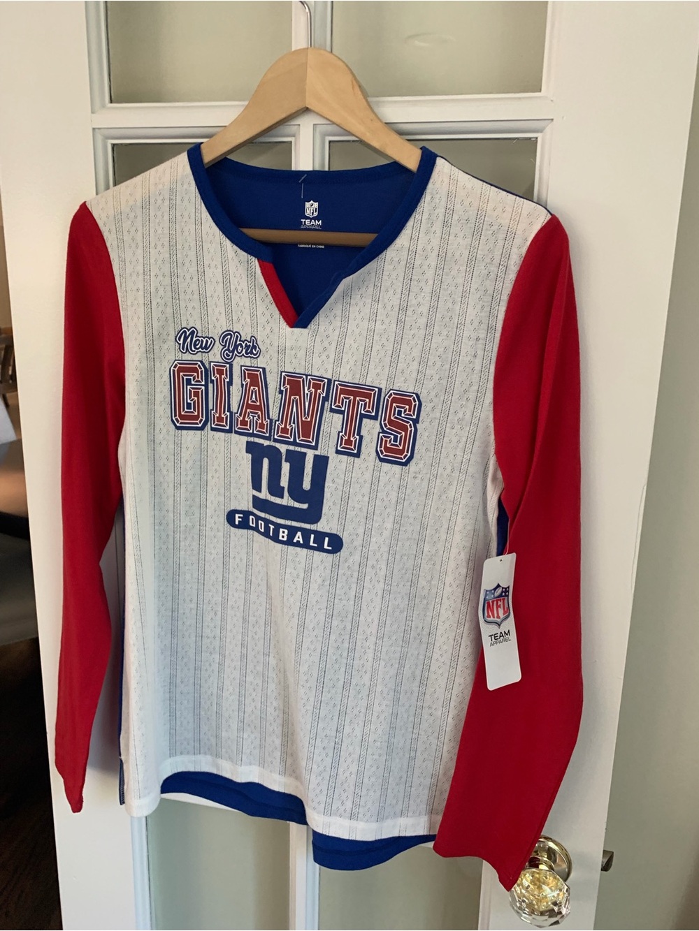 NFL Team Apparel Blue, White & Red Fan Shirt